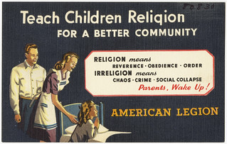 Teach children religion for a better community... Teach children religion for a better community...