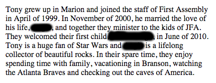 He has no education whatsoever to list here, but hey! His wife likes rock collecting and he