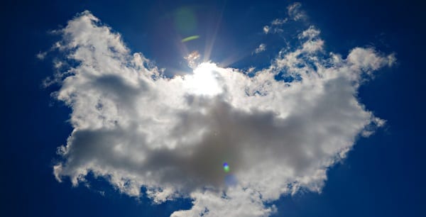 a cloud that someone thinks looks like an angel
