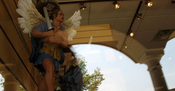 avenging angel statue