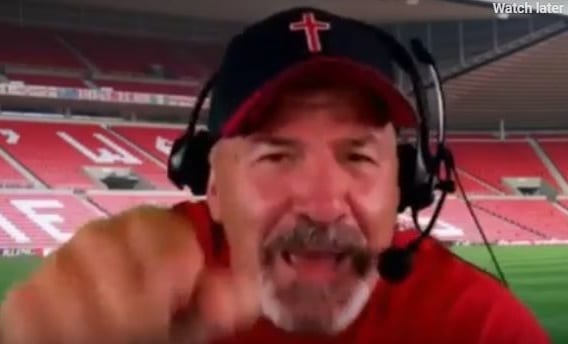 dave daubenmire jabs at camera, advises everyone watching to get angry