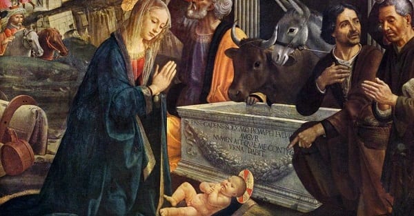 the nativity - she dropped jesus!