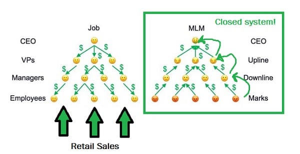 the real money flow in an MLM