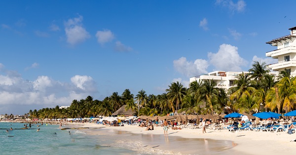 spring break vacation in Playa Norte Isla Mujeres, Mexico