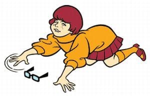 velma looking for her glasses