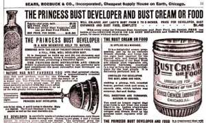 vintage ad for bust cream