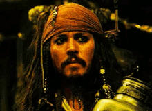 Jack Sparrow pulling back and saying "no!"